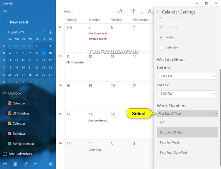 Turn On or Off Week Numbers for Calendar app in Windows 10-calendar_week_numbers-2.jpg