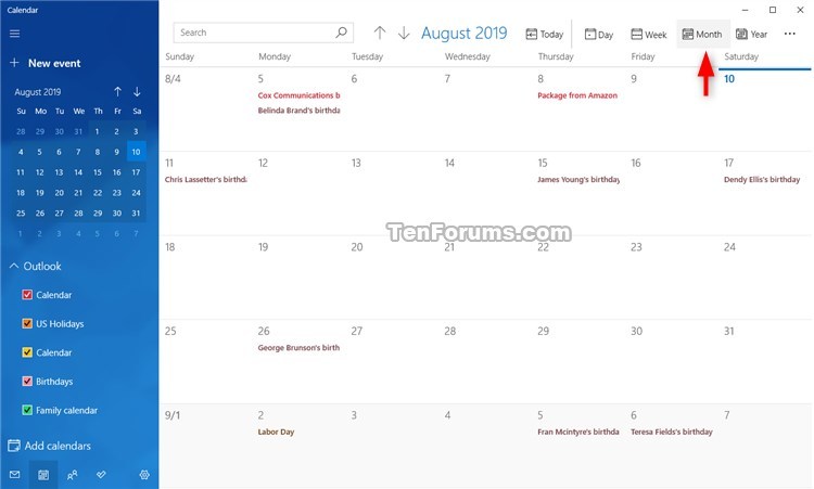 Change View in Calendar for Windows 10-calendar_month_view-1.jpg
