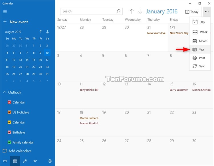 Change View in Calendar for Windows 10-calendar_year_view-2.jpg