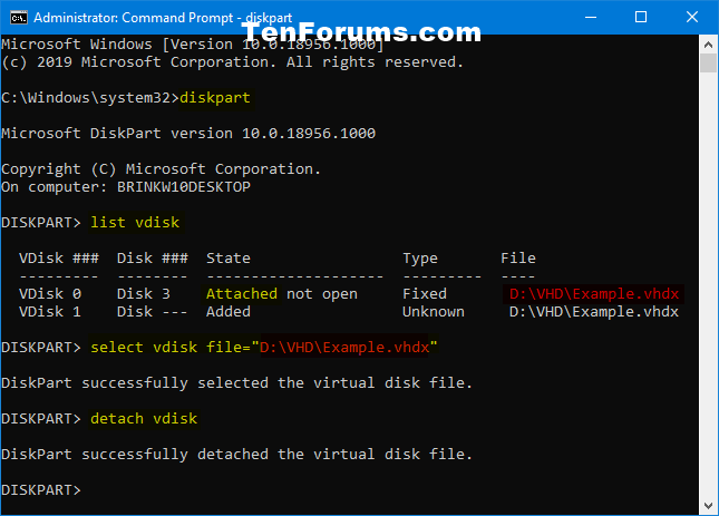 Mount or Unmount VHD or VHDX File in Windows 10-unmount_vhd_command.png
