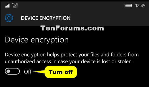 Device Encryption - Turn On or Off for Windows 10 Mobile Phone-windows_10_phone_device_encryption-3.png