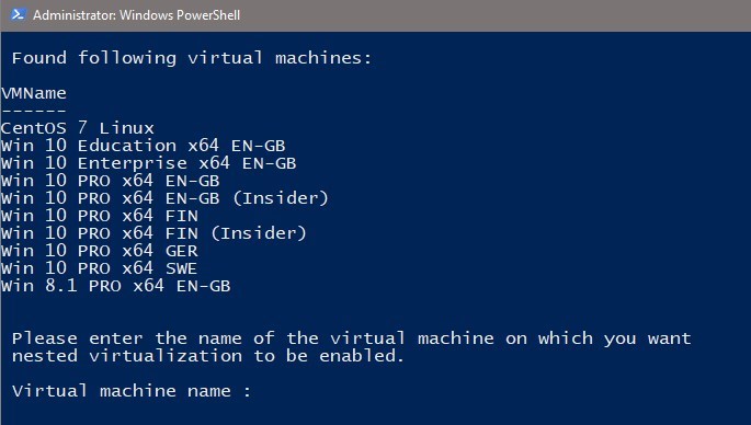 Hyper-V Nested Virtualization: Run virtual machines on virtual machine-vm-list.jpg