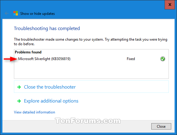 windows 10 show or hide updates troubleshooter download