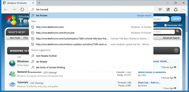 Change Default Search Engine in Microsoft Edge in Windows 10 | Tutorials