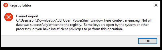 Add Open PowerShell window here as administrator in Windows 10-ps.png