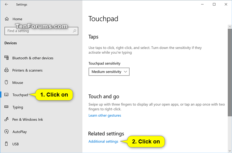 Enable or Disable Touchpad Tapping and Tap to Click in Windows 10-touchpad_tap_to_click_additional_settings-1.png