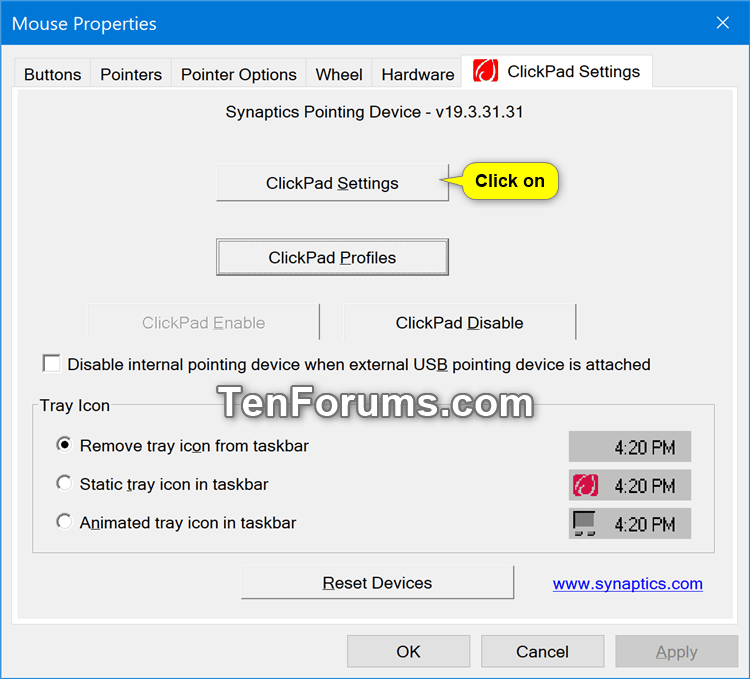 Enable or Disable Touchpad Tapping and Tap to Click in Windows 10-touchpad_tap_to_click_additional_settings-2.png