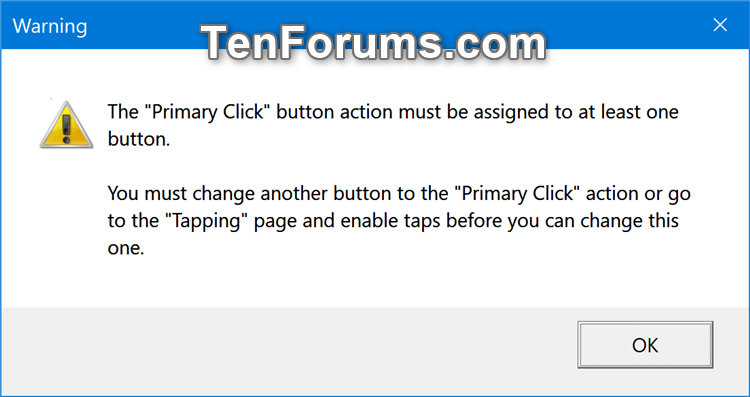 Enable or Disable Touchpad Tapping and Tap to Click in Windows 10-warning-2.png