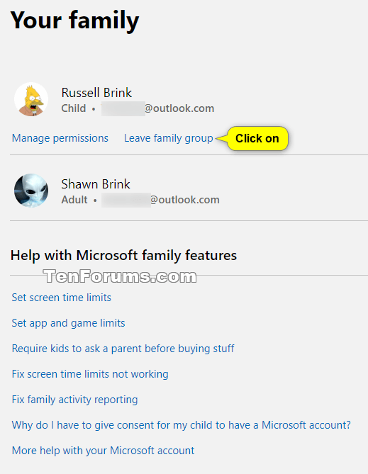 Add or Remove Child Member for Microsoft Family Group in Windows 10-leave_family-1.png