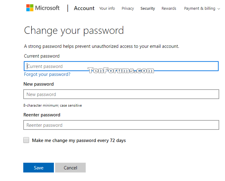 How Do I Change My Password On My Hotmail Email لم يسبق له مثيل