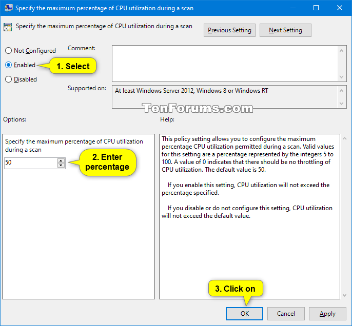 Set Windows Defender Antivirus Max CPU Usage for a Scan in Windows 10-avgcpuloadfactor_gpedit-2.png