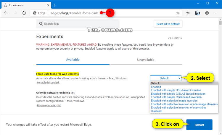 Enable or Disable Dark Mode for Websites in Microsoft Edge Chromium-microsoft_edge_force_dark_mode_for_web_contents.png