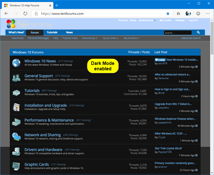 Enable or Disable Dark Mode for Websites in Microsoft Edge Chromium-microsoft_edge_dark_mode_enabled.png