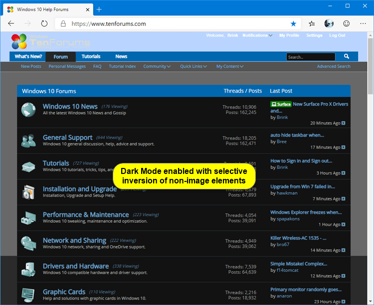 Enable or Disable Dark Mode for Websites in Microsoft Edge Chromium-microsoft_edge_dark_mode_enabled_non-image.png