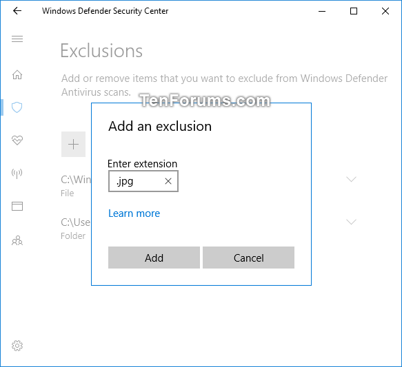 Add or Remove Microsoft Defender Antivirus Exclusions in Windows 10-windows_defender_file_type_exclusion.png