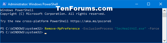 Add or Remove Microsoft Defender Antivirus Exclusions in Windows 10-remove_windows_defender_process_exclusion_powershell.png