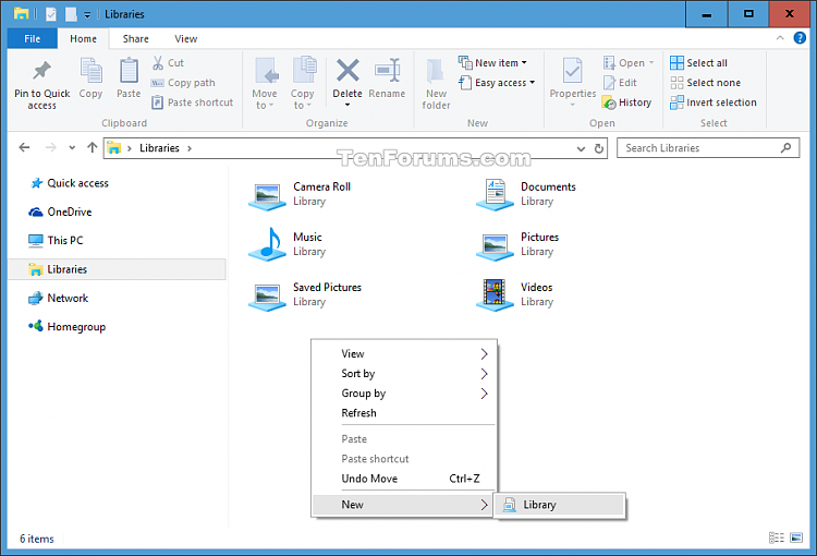 Create New Library in Windows 10-new_library_context_menu-1.png