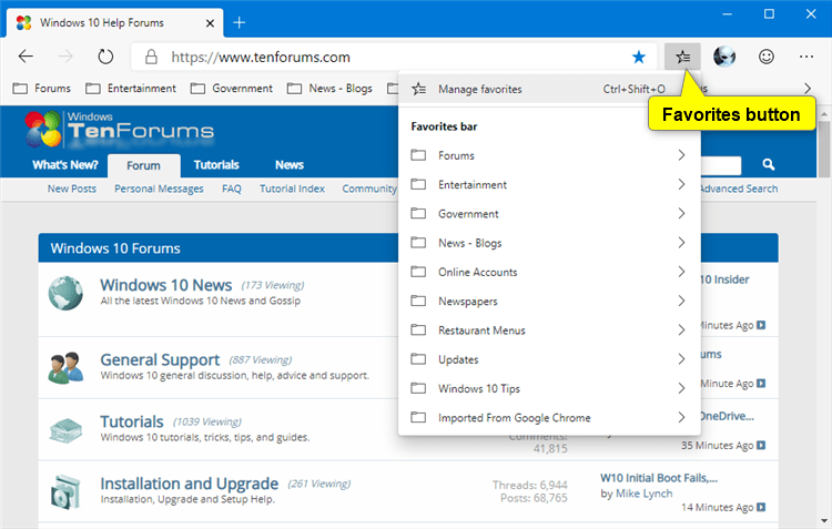 add to favorites button html code