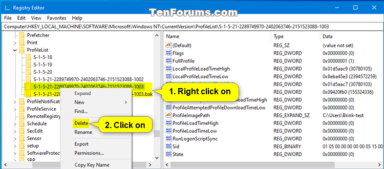 Fix User Profile Service Failed the Sign-in Error in Windows 10-delete_user_profile-2.png