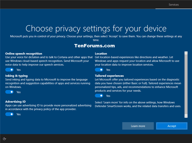 Fix User Profile Service Failed the Sign-in Error in Windows 10-privacy_settings-1.png
