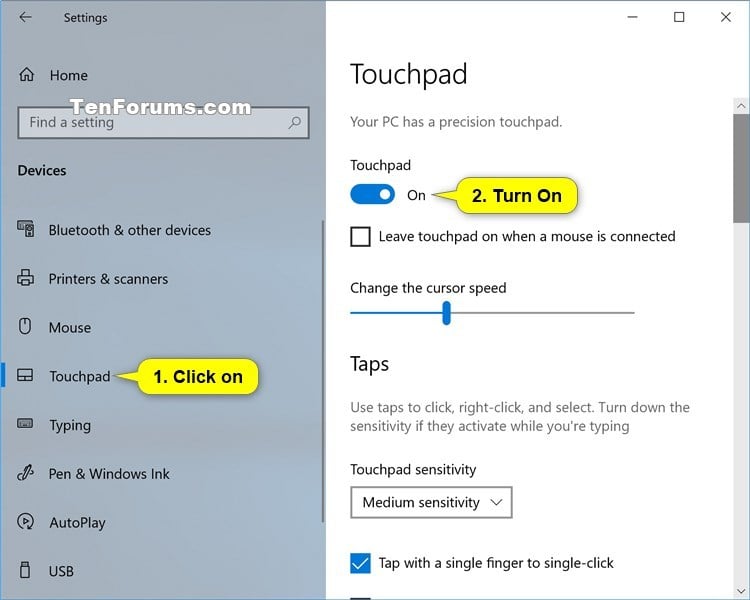 Enable or Disable Pen Cursor in Windows 11 Tutorial