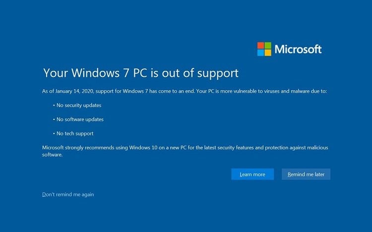 Windows 11 deve suportar o upgrade gratuito a partir do Windows 7