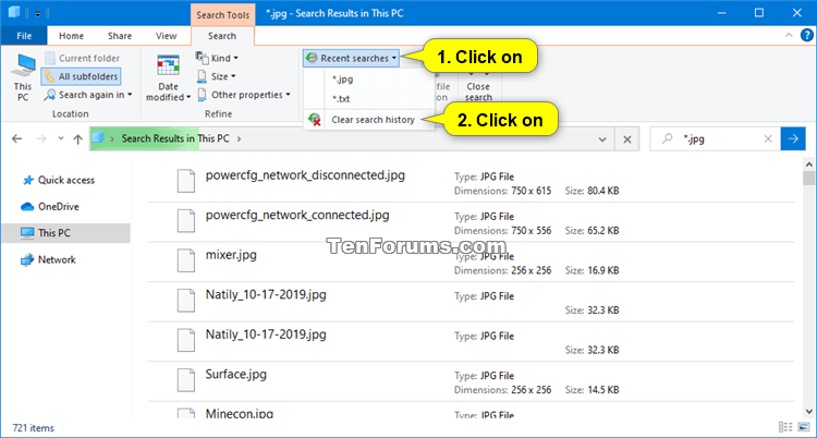 Clear Search History in Windows 10 File Explorer-clear_file_explorer_search_history-ribbon.png