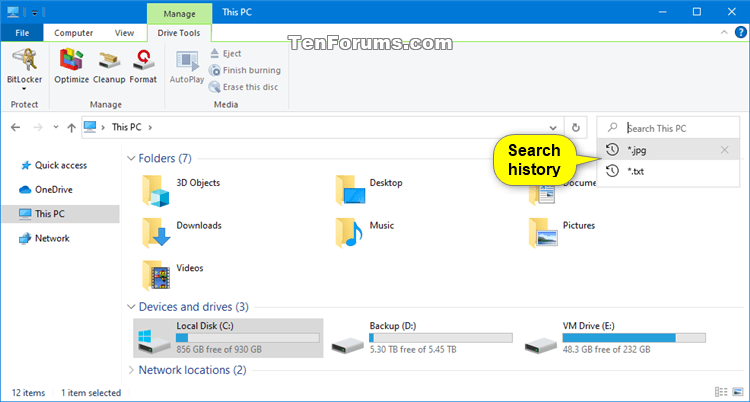 Clear Search History in Windows 10 File Explorer-file_explorer_search_history-1.png