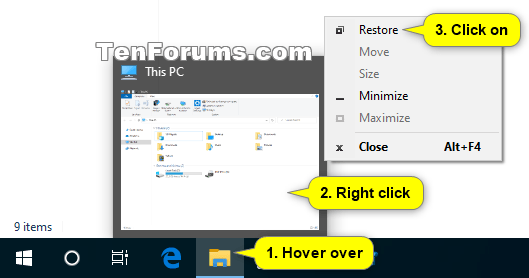 How to Maximize and Restore App Window in Windows 10-taskbar_thumbnail_restore.png