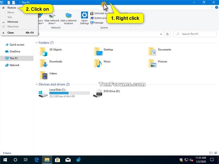 How to Maximize and Restore App Window in Windows 10-title_bar_menu_restore.jpg