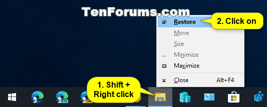 How to Minimize and Restore App Window in Windows 10-taskbar_shift_restore.png