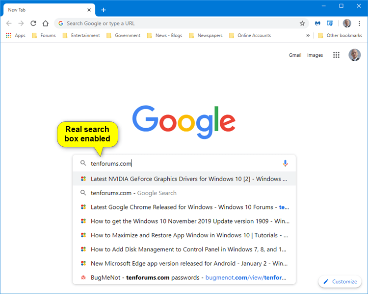 How to Enable Real Search Box in New Tab Page in Google Chrome-google_chrome_real_search_box_in_new_tab_page_enabled.png
