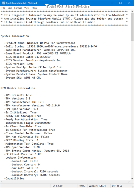 Verify Trusted Platform Module (TPM) Chip on Windows PC-tpmtool_gatherlogs-2.png