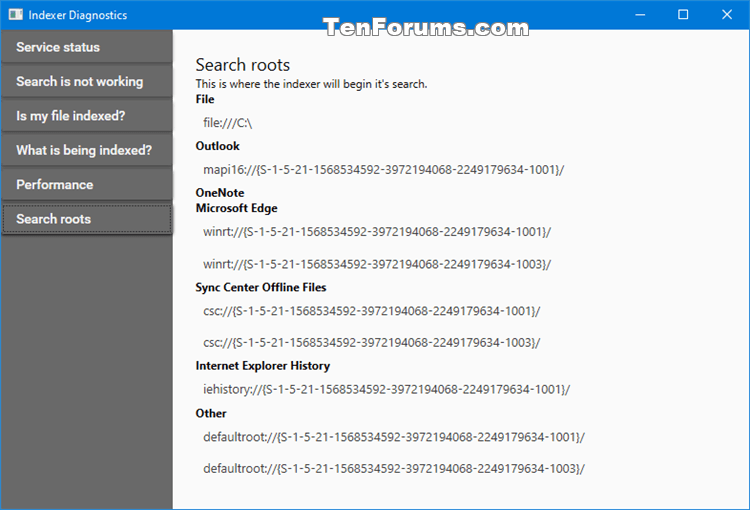 Use Indexer Diagnostics App for Windows Search Issues in Windows 10-indexer_diagnostics-search_roots.png