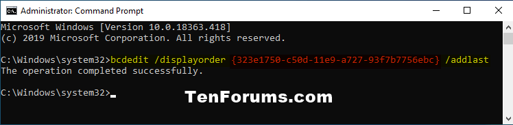 Change Boot Entry Display Order in Boot Menu at Startup in Windows-bcdedit_displayorder_addlast.png