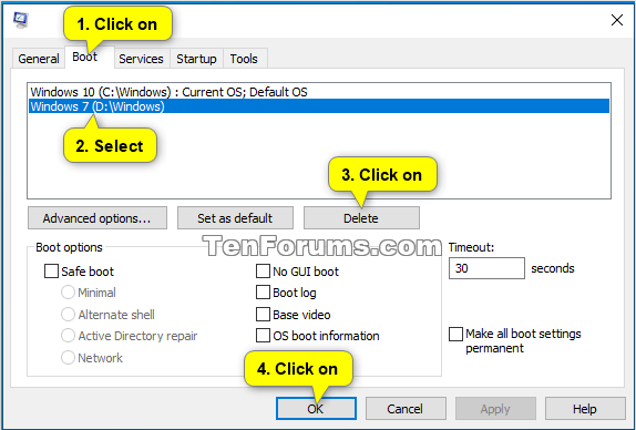 How To Remove And Uninstall Windows 7 8 Or 10 From Dual Boot Pc Tutorials