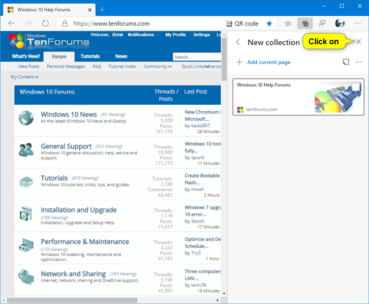 How to Delete Collection in Microsoft Edge Chromium-microsoft_edge_close_collections.png