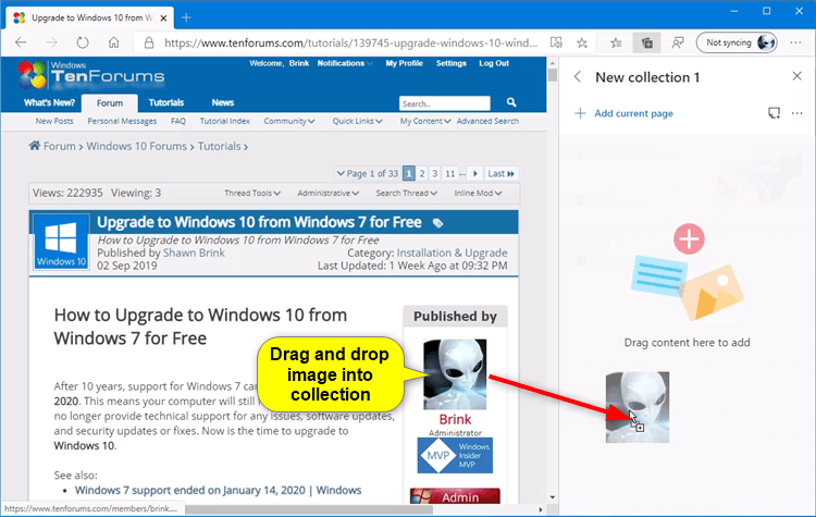 Add Image and Text Content to Collection in Microsoft Edge Chromium-microsoft_edge_add_image_to_collection-1.png
