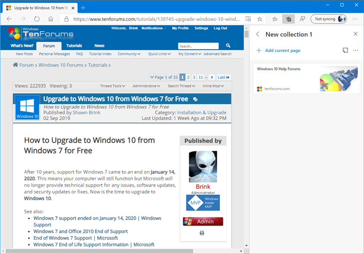 Add Image and Text Content to Collection in Microsoft Edge Chromium-microsoft_edge_open_collection-2.png
