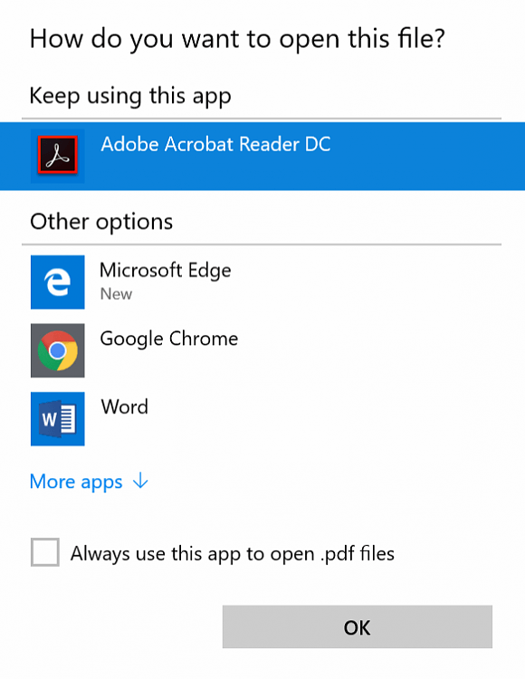 Disable 'You have new apps that can open this type of file'-keep_using_this_app.png