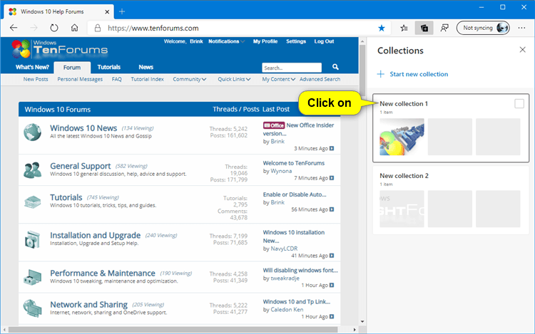 How to Add Note to Collection in Microsoft Edge Chromium-microsoft_edge_collections_open_collection.png
