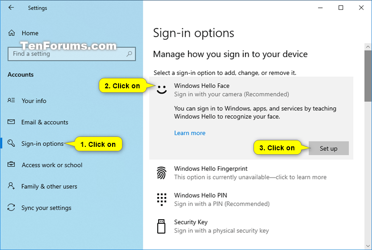 Windows Hello In Windows 10 Setup