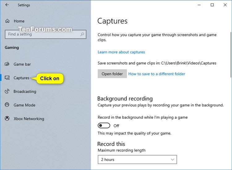 Record and Take Screenshots with Game Bar in Windows 10-game_dvr_settings-1.jpg