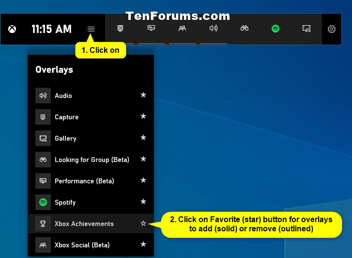 How to Add or Remove Overlays on Xbox Game Bar Home in Windows 10-xbox_game_bar_overlays_menu-2.png