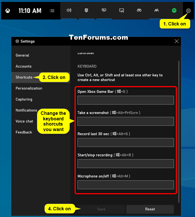 How to Set Custom Shortcuts for Xbox Game Bar in Windows