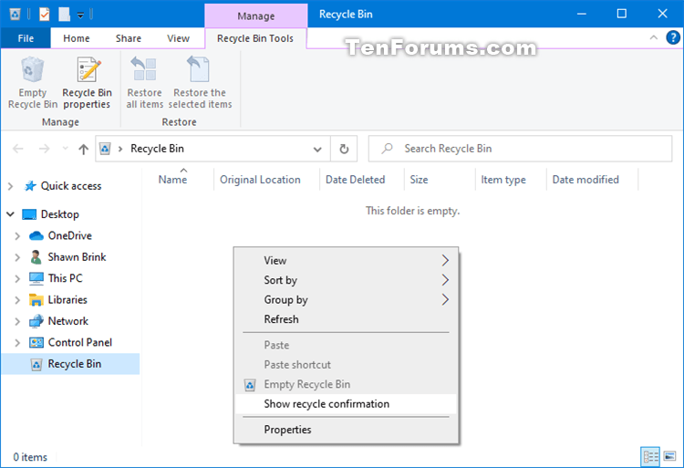 Add Show Recycle Confirmation to Windows 10 Recycle Bin Context Menu-file_explorer_recycle_bin_right_click_on_background.png