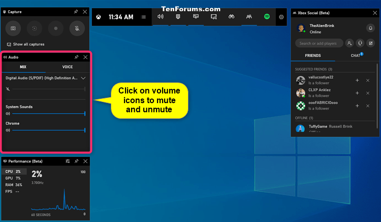 How to Mute and Unmute Sound Volume in Windows 10-mute_unmute_volume_in_game_bar-2.png
