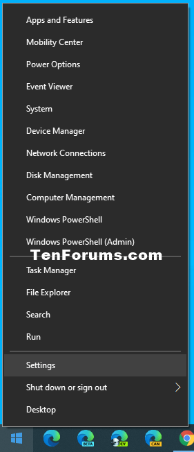 How to Add or Remove Settings on Win+X Menu in Windows 10-win-x_group1_settings.png