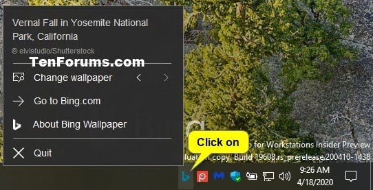 How to Use Bing Wallpaper app to Change Windows 10 Desktop Background |  Tutorials