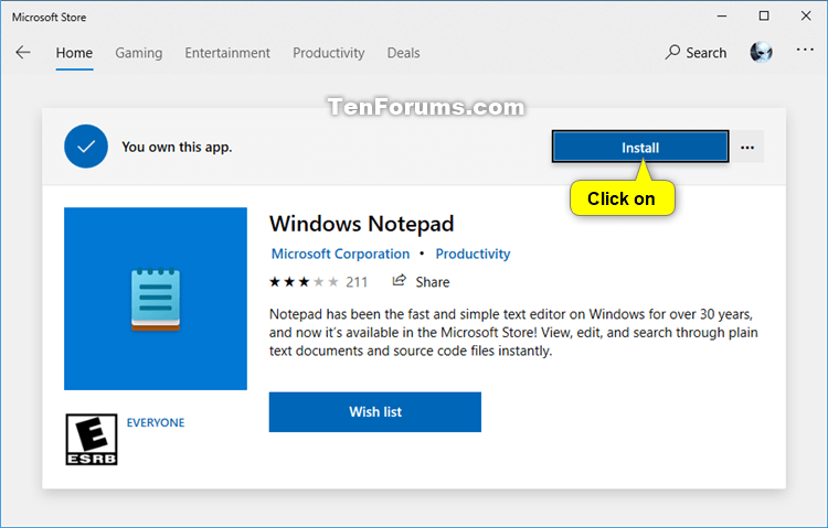 How to Install and Uninstall Notepad app in Windows 10-install_notepad-2.png